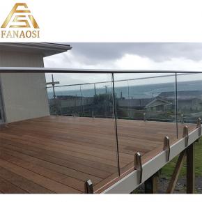 Stainless Steel Staircase Glass Balustrade Spigot Side Mounted Railing