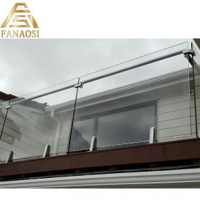 high quality frameless glass balustrade balcony spigot glass railing modern swimming pool fencing