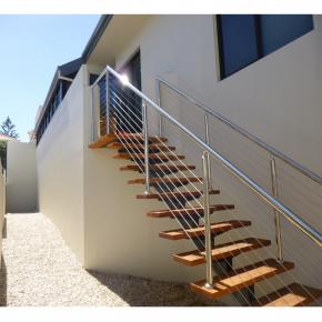 Decking Side Mounted Stainless Steel 316 Post Cable Railing