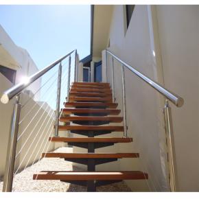 Satin Finish Terrace Cable Railing Stainless Steel Railing